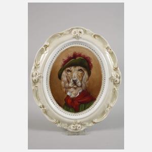 Bildplatte Hundebildnis