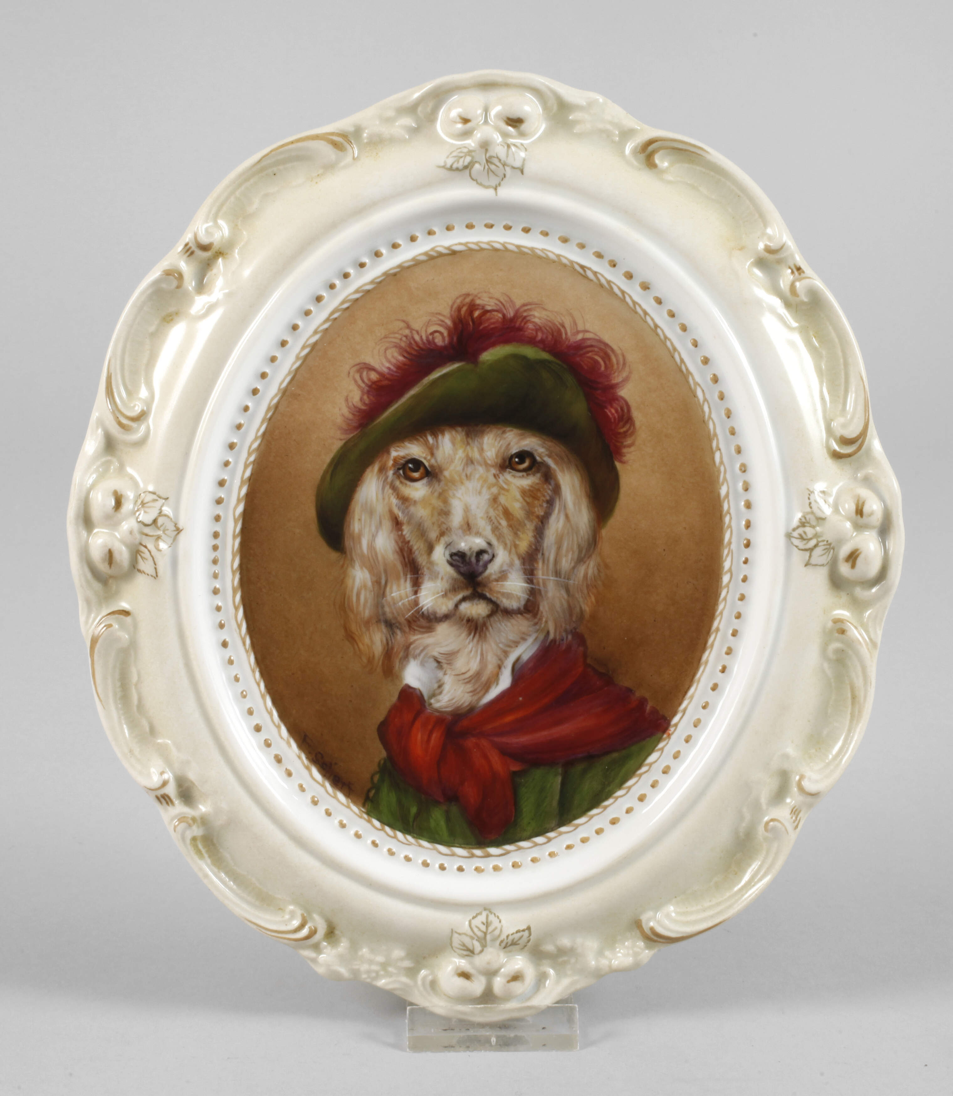 Bildplatte Hundebildnis