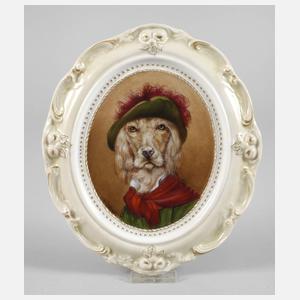 Bildplatte Hundebildnis