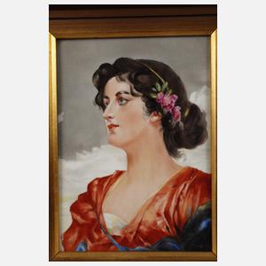 Bildplatte Portrait einer Italienerin