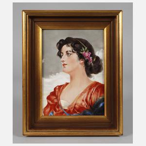 Bildplatte Portrait einer Italienerin