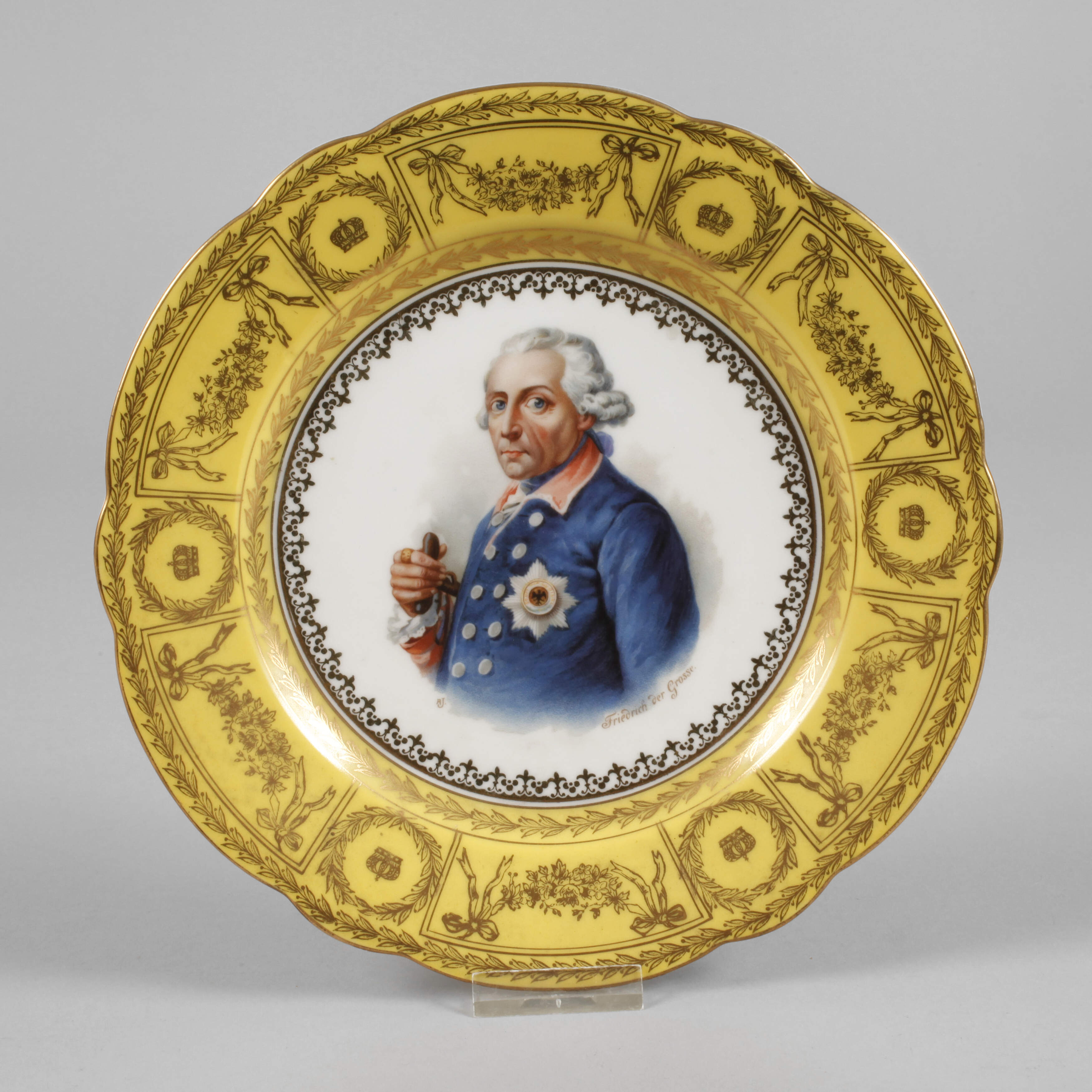 Zierteller Portrait "Friedrich der Große"