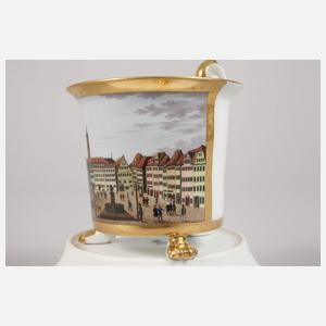 Meissen Ansichtentasse Marktplatz Jena