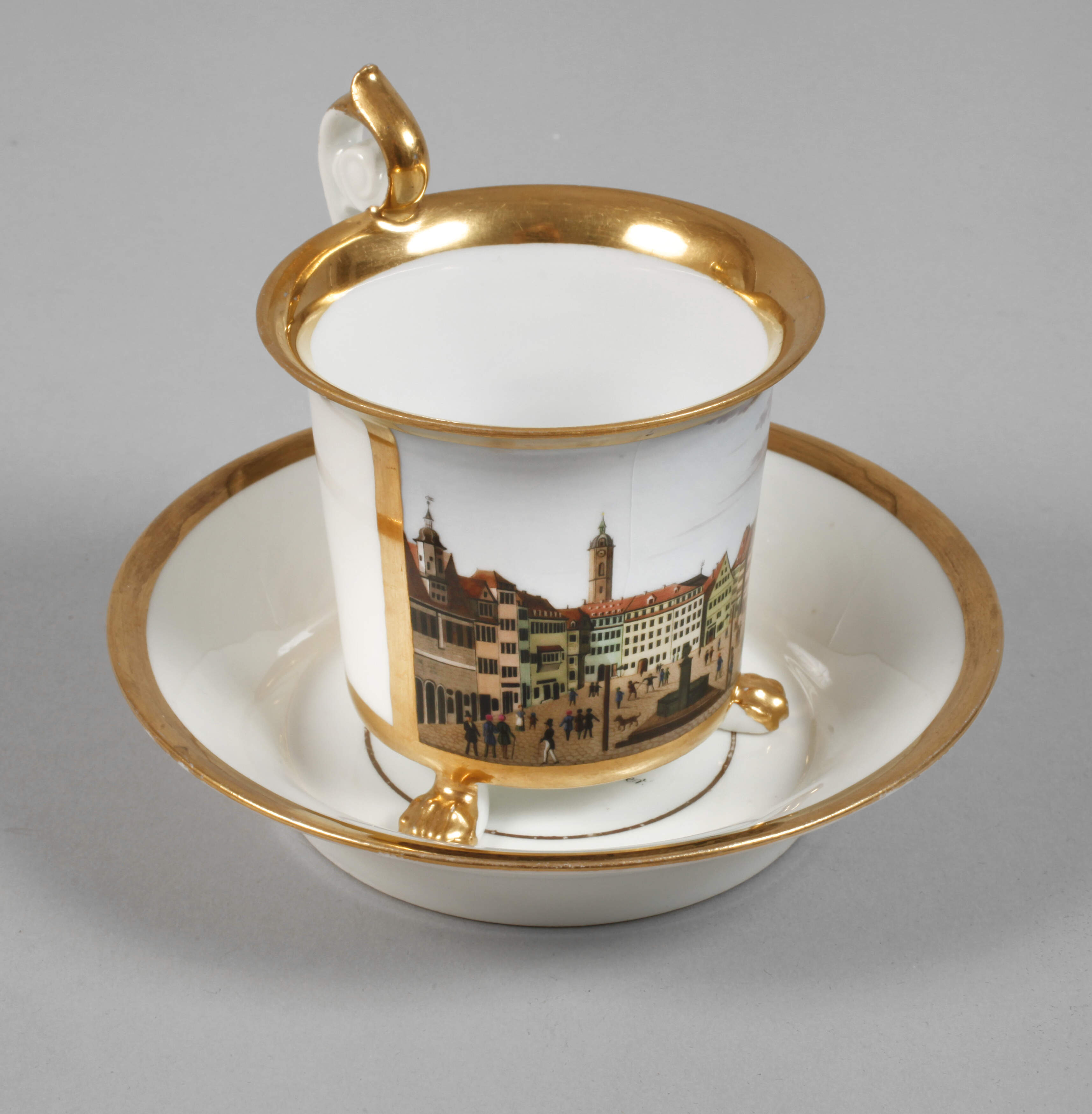 Meissen Ansichtentasse Marktplatz Jena