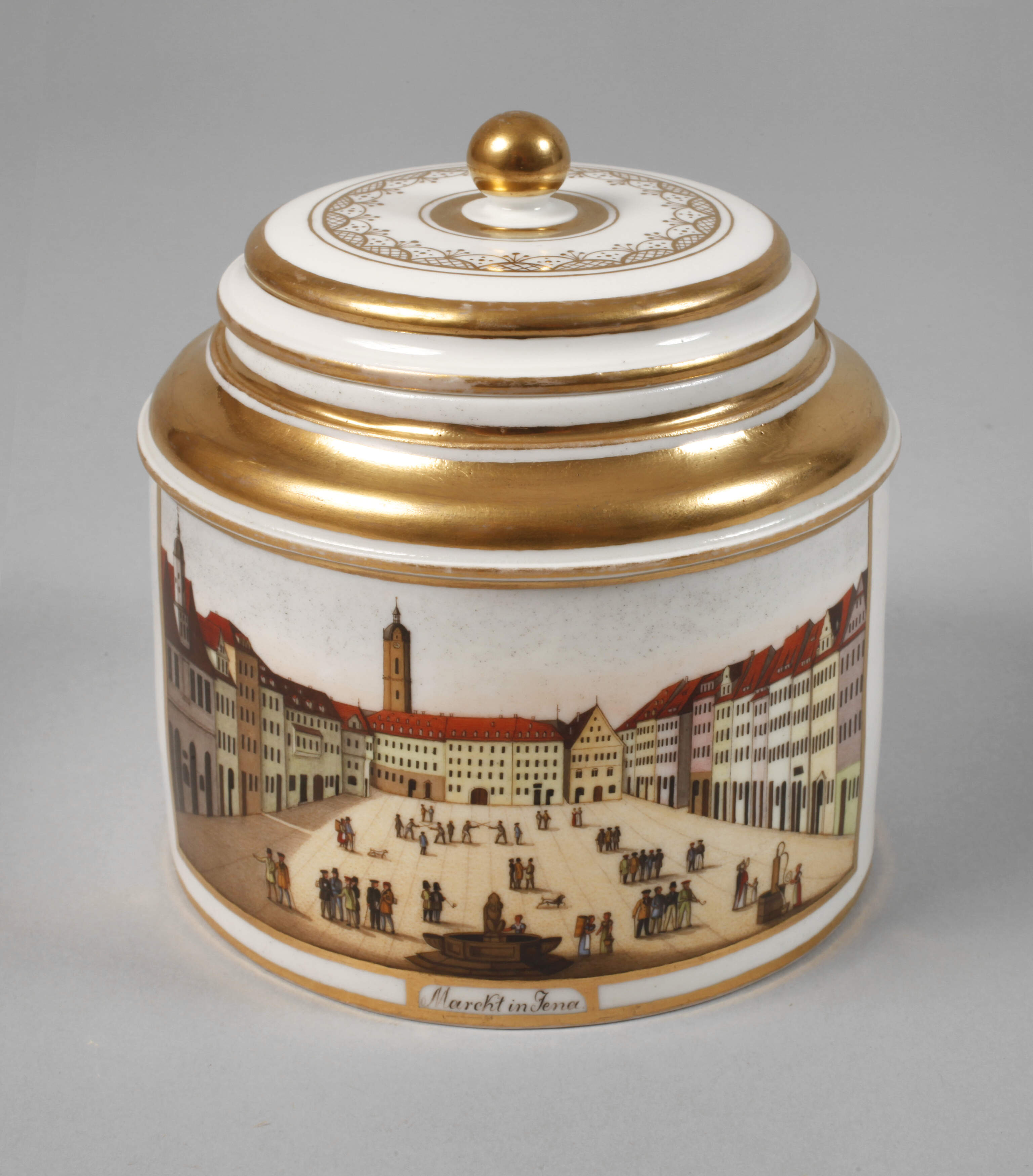 Ansichtendose "Marckt in Jena"