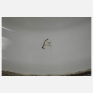 Böhmen Prunkvase mit Postament im Alt-Wiener Stil