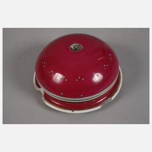 Böhmen Prunkvase mit Postament im Alt-Wiener Stil