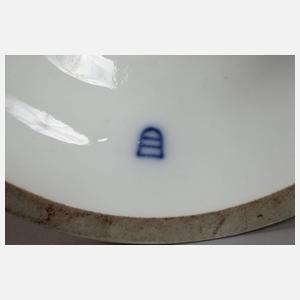 Böhmen Prunkvase mit Postament im Alt-Wiener Stil