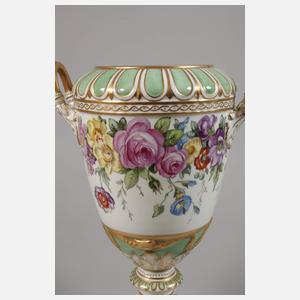 KPM Berlin Prunkvase Blumenmalerei