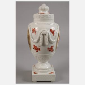 KPM Berlin Deckelvase Watteaumalerei