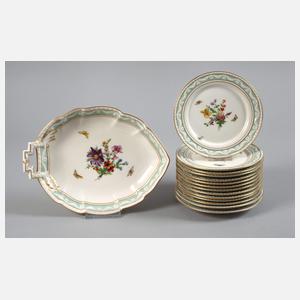 KPM Berlin Set Brotteller und Schale "Kurland"