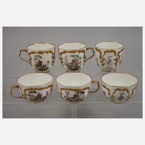 KPM Berlin Konvolut aus einem Jagdservice