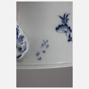 Meissen Walzenkrug "Blaue Blumen und Insekten"