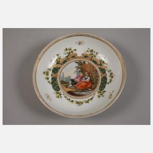 Meissen Konvolut Unterschalen Figurenmalerei