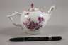 Meissen frühe Teeextrakt-Kanne Purpurmalerei