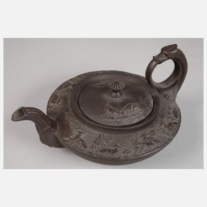 Meissen ungewöhnliches Kernstück Böttgersteinzeug