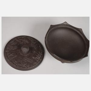 Meissen ungewöhnliches Kernstück Böttgersteinzeug