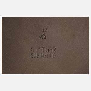 Meissen ungewöhnliches Kernstück Böttgersteinzeug