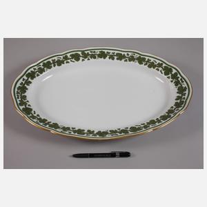 Meissen große Platte Weinlaubdekor/Goldadern