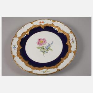 Meissen prunkvolle Kuchenplatte "B-Form"