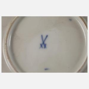 Meissen prunkvolle Kuchenplatte "B-Form"