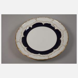 Meissen Teekanne und Kuchenplatte "B-Form"
