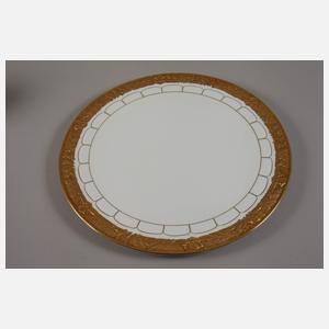 Meissen sechs Tassen und zwei Platten "X-Form"