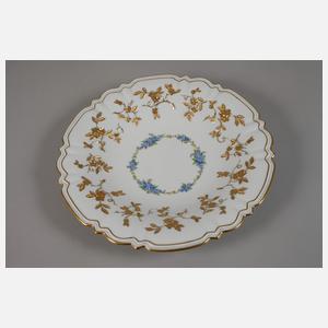 Meissen Prunkteller "Vergissmeinnichtkranz"