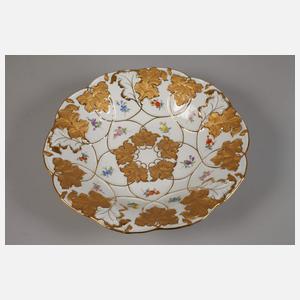 Meissen Prunkschale Streublümchendekor