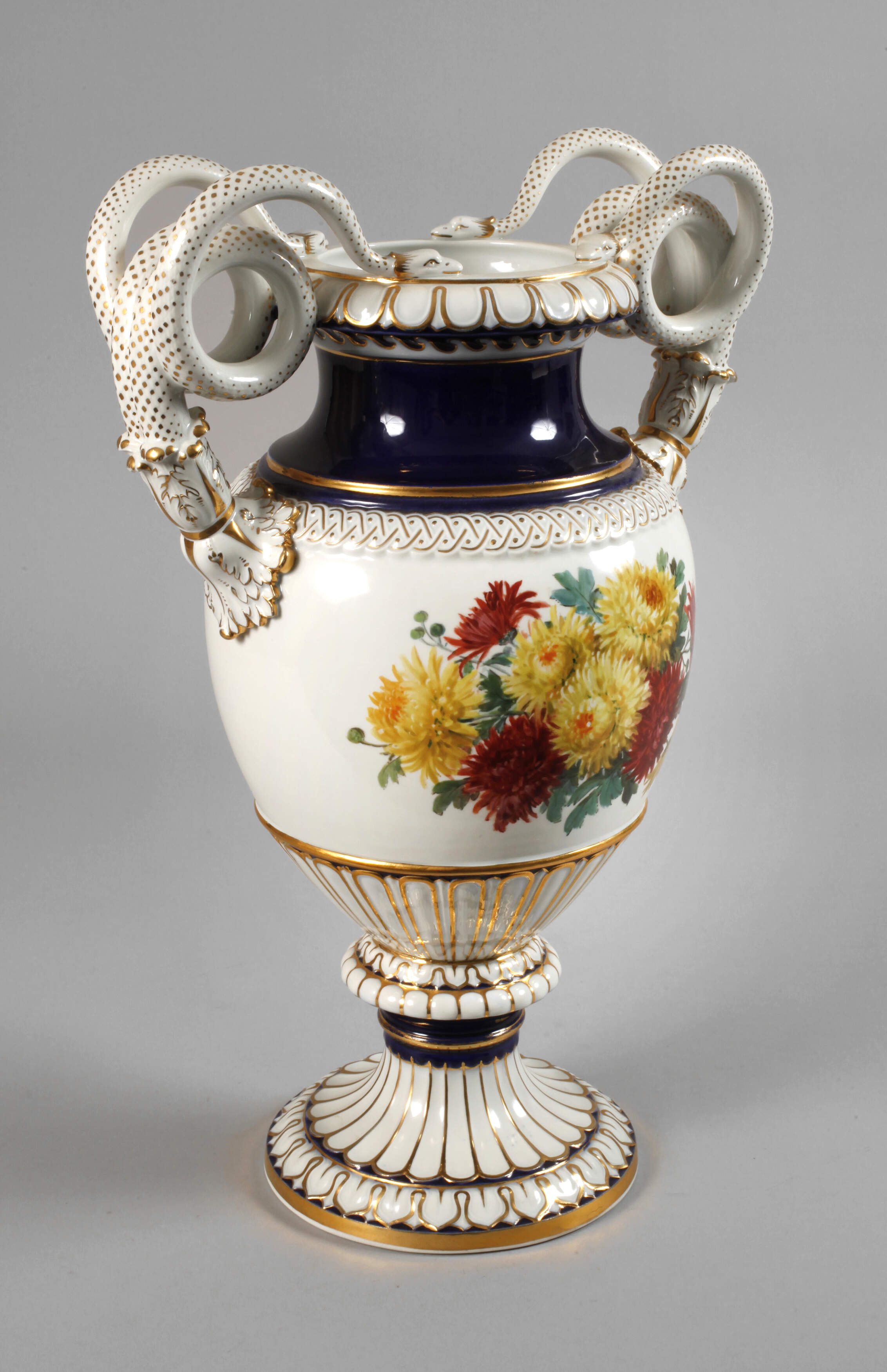 Meissen große "Schlangenhenkelvase"
