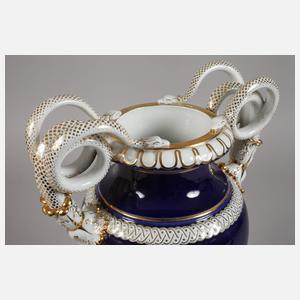 Meissen große "Schlangenhenkelvase"