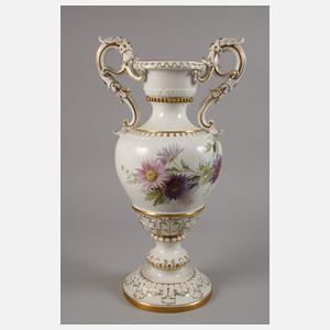 Meissen große prunkvolle "Henkelvase"