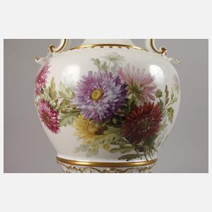 Meissen große prunkvolle "Henkelvase"