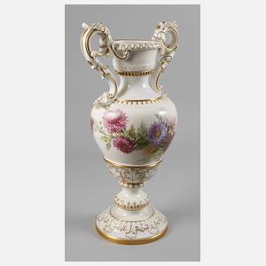 Meissen große prunkvolle "Henkelvase"