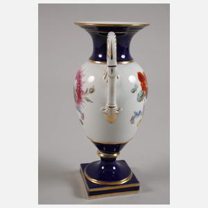 Meissen "Amphorenvase" "Blumenbukett/Blaufond"
