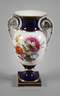 Meissen "Amphorenvase" "Blumenbukett/Blaufond"