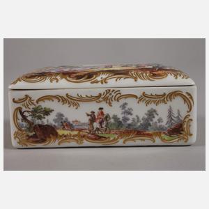 Meissen Tabatiere Figurenmalerei