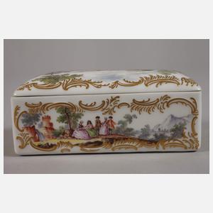 Meissen Tabatiere Figurenmalerei