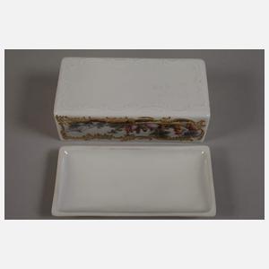 Meissen Tabatiere Figurenmalerei
