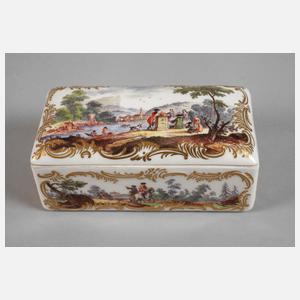 Meissen Tabatiere Figurenmalerei