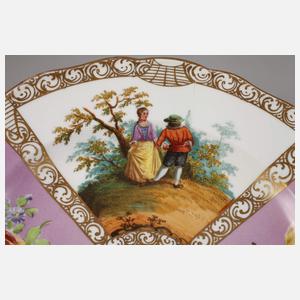 Meissen Prunkteller Watteaumalerei