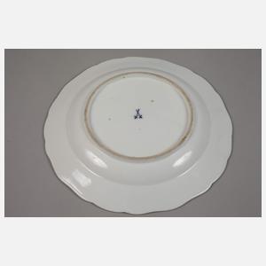 Meissen Prunkteller Watteaumalerei