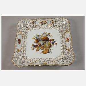 Meissen Durchbruchschale Pilzdekor