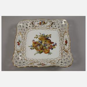 Meissen Durchbruchschale Pilzdekor