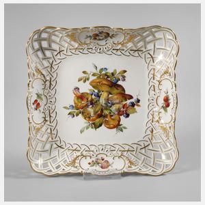 Meissen Durchbruchschale Pilzdekor