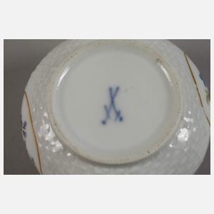 Meissen Deckeldose mit Schneckenknauf