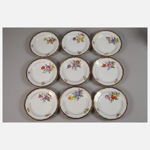 Meissen Kaffee-/Teeservice "Blumenbukett/Blaureif"