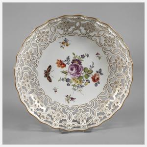 Meissen Durchbruchschale "Bukett alter Manier"