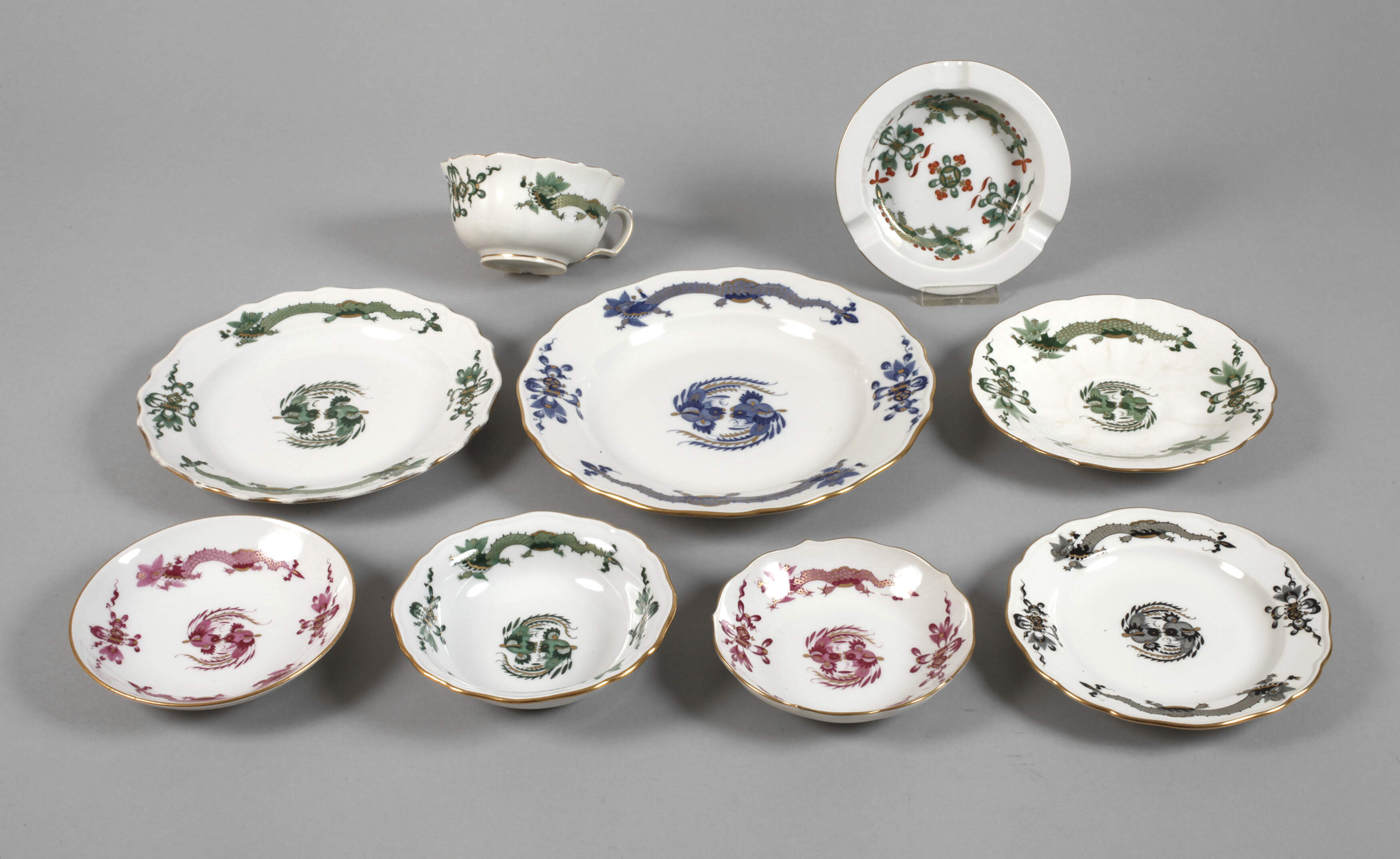 Meissen Konvolut "Reicher Drache"