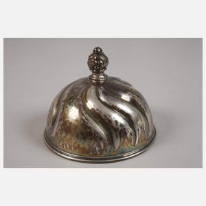 Meissen kleine Butterdose mit Silberdeckel